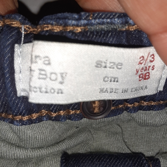 Zara boy insulated jeans size 2/3 years - Picture 4 of 4